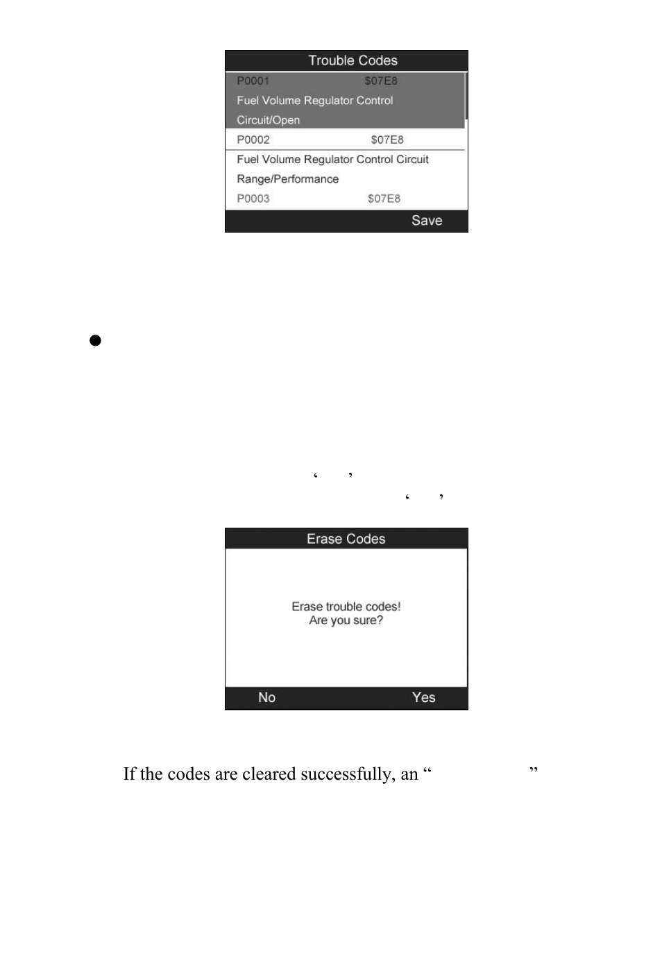 Rase, Odes, 2 erase codes | Autel MaxiTPMS TS601 User Manual | Page 50 / 73