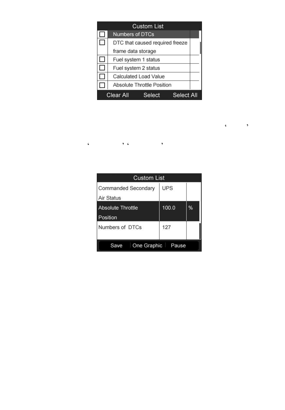 Reeze, Rame, 4 freeze frame | Autel MaxiTPMS TS601 User Manual | Page 53 / 73