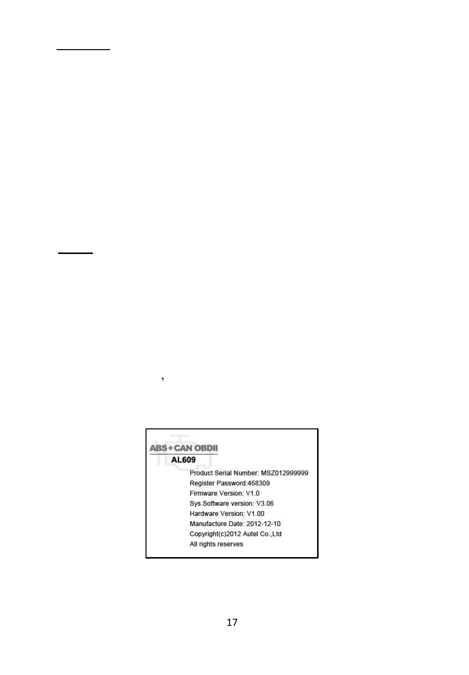 Autel Autolink AL609 User Manual | Page 19 / 69