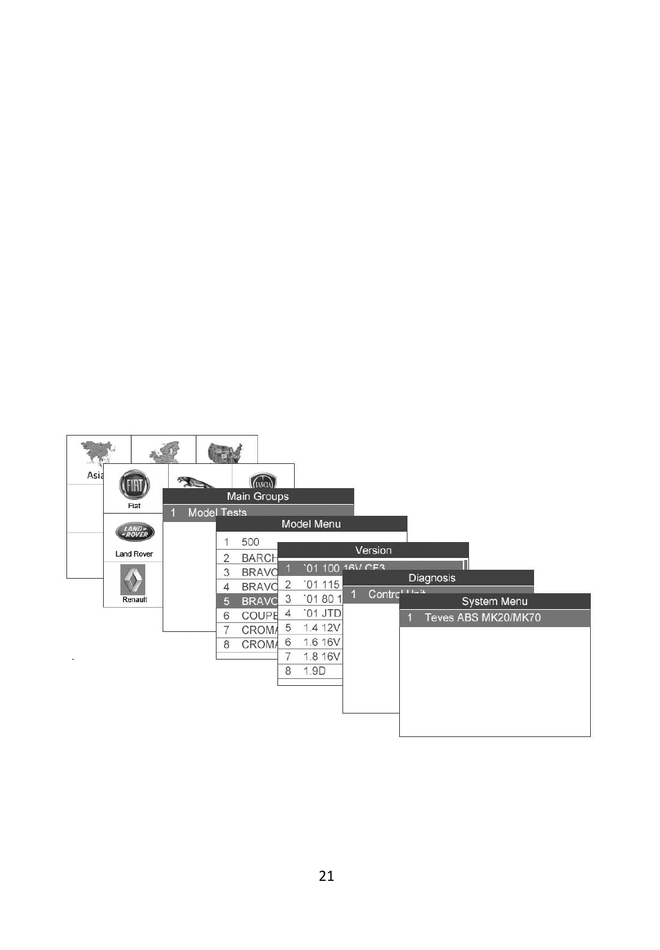 Ehicle, Election, 1 vehicle selection | A. select vehicle step by step | Autel Autolink AL609 User Manual | Page 23 / 69