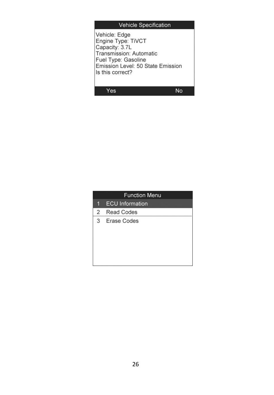 Eading, Odes, 2 reading abs codes | Autel Autolink AL609 User Manual | Page 28 / 69