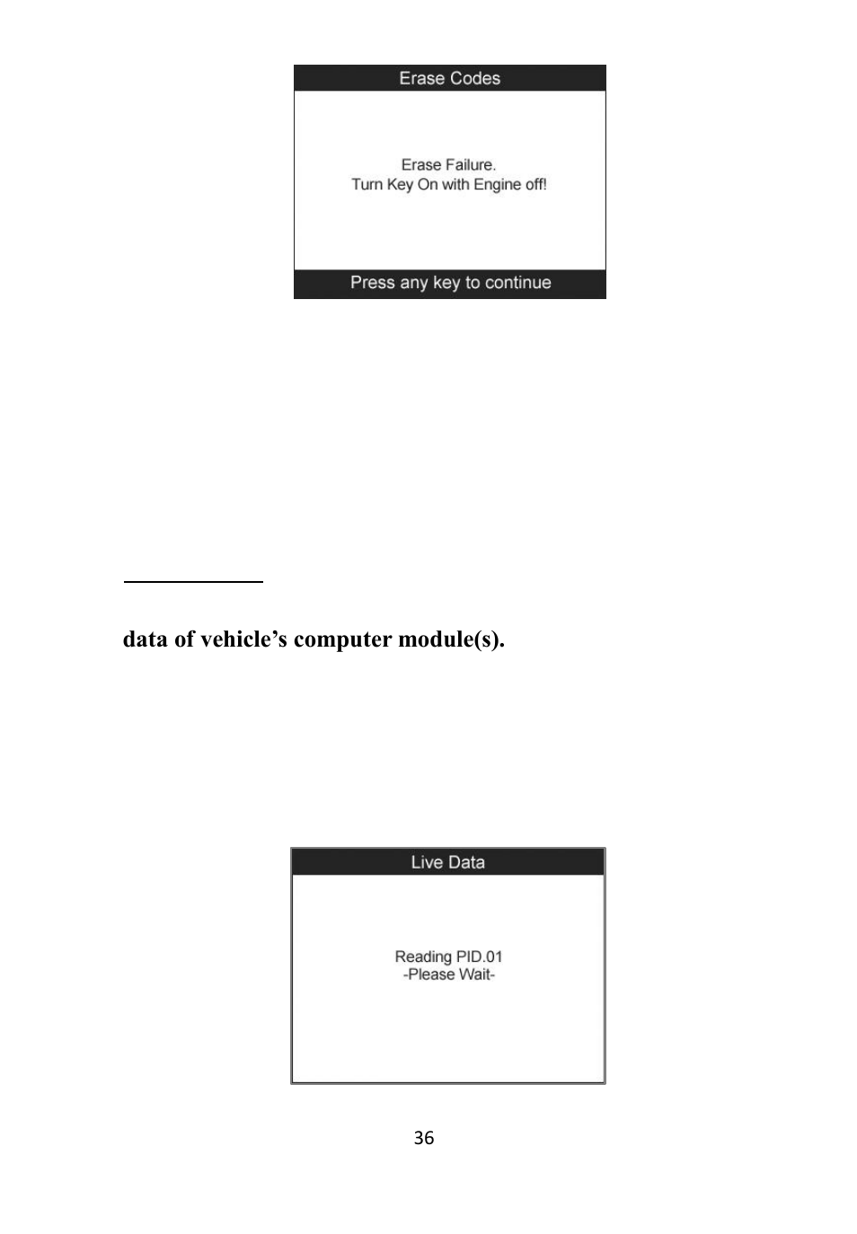 3 live data | Autel Autolink AL609 User Manual | Page 38 / 69