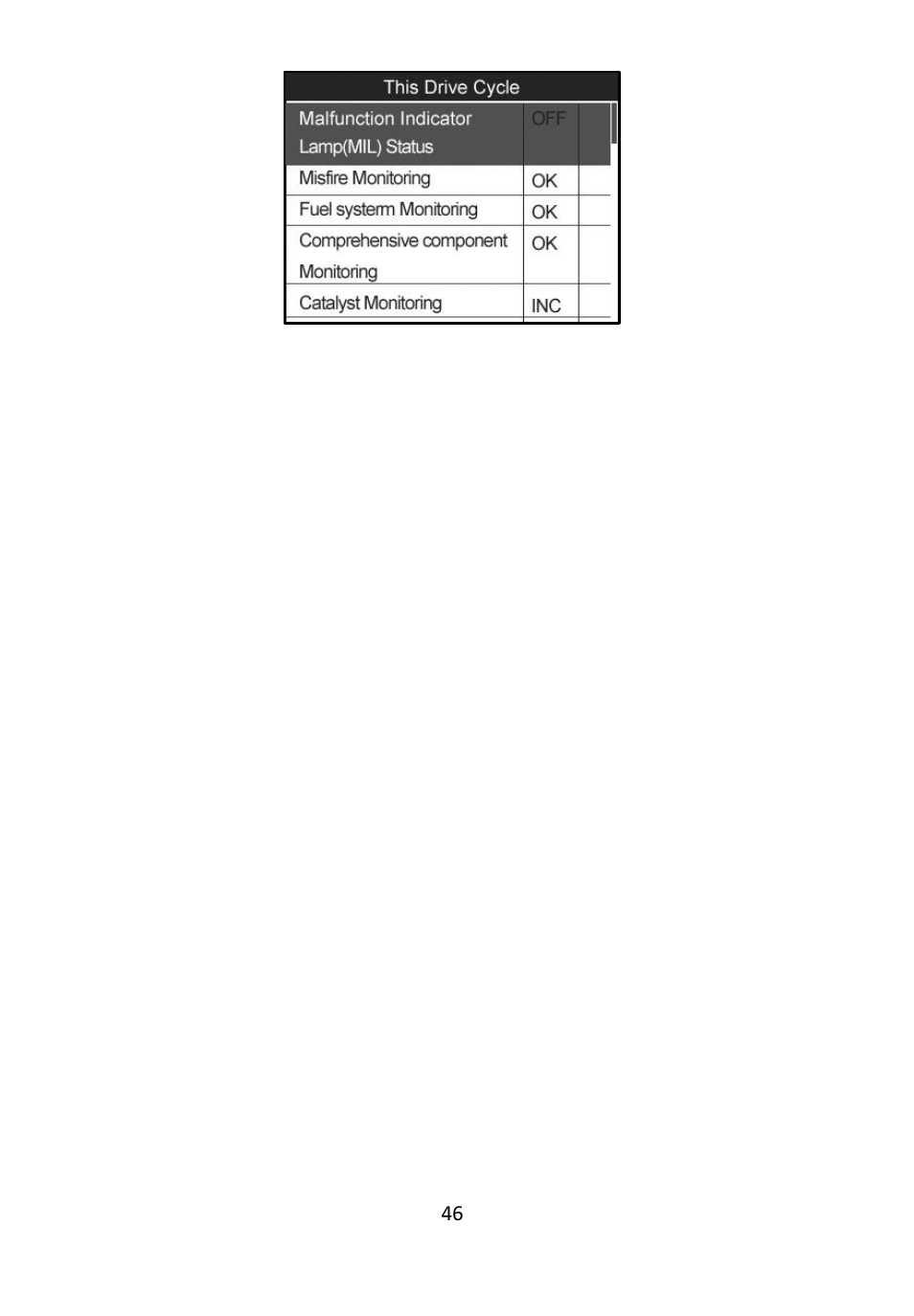 Onitor, 6 o2 monitor test | Autel Autolink AL609 User Manual | Page 48 / 69