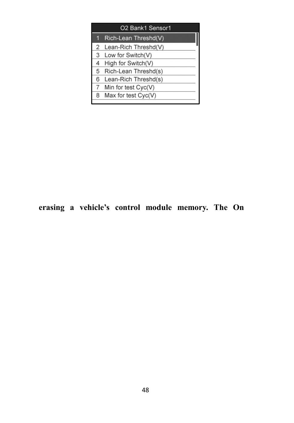 Oard, Onitor, 7 on-board monitor test | Autel Autolink AL609 User Manual | Page 50 / 69