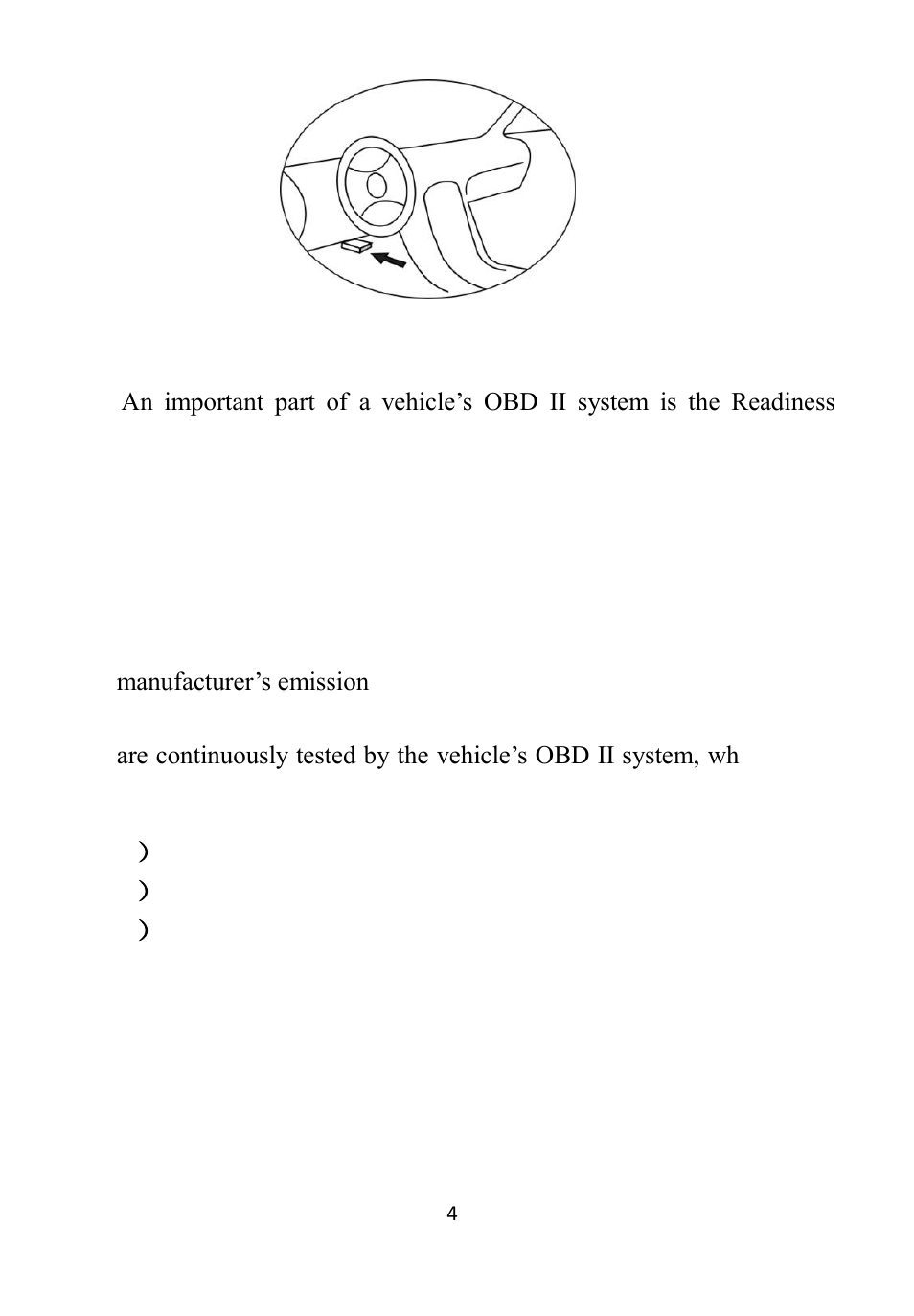 Eadiness, Onitors, 4 obd ii readiness monitors | Autel Autolink AL609 User Manual | Page 6 / 69