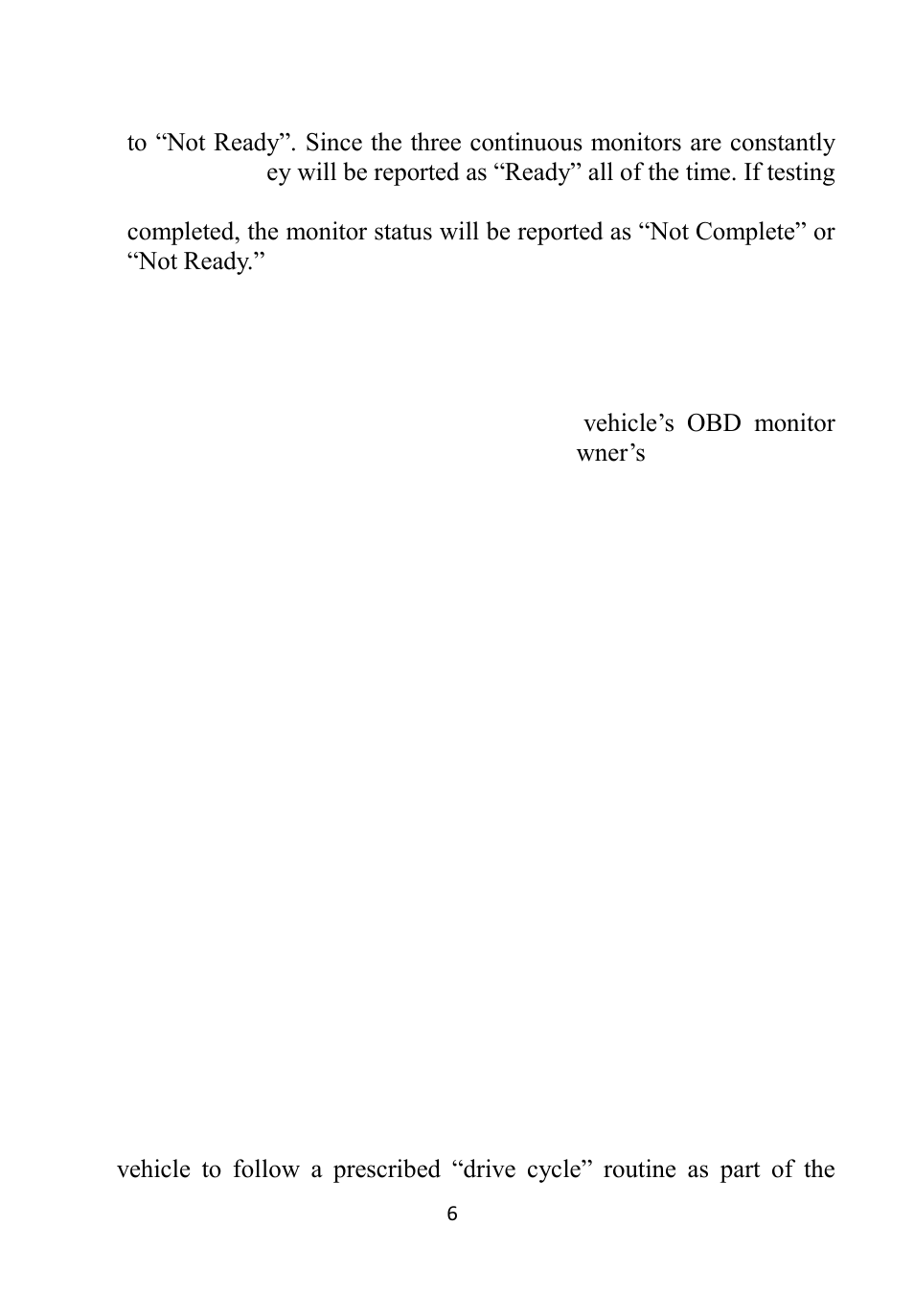 Efinitions, 6 obd ii definitions | Autel Autolink AL609 User Manual | Page 8 / 69