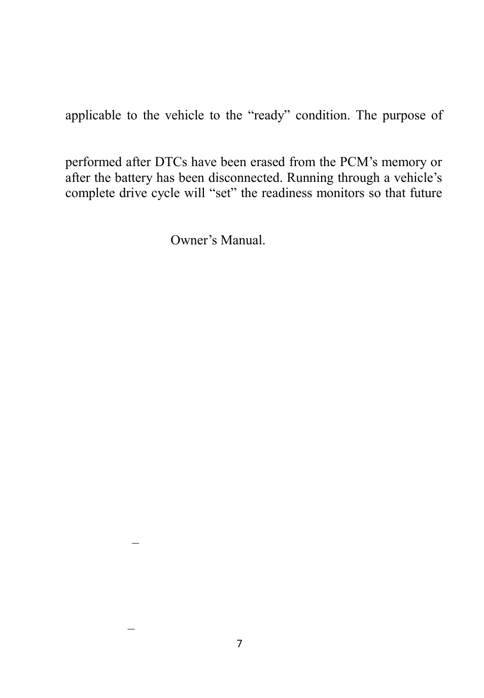 Odes of, Peration, 7 obd ii modes of operation | Autel Autolink AL609 User Manual | Page 9 / 69