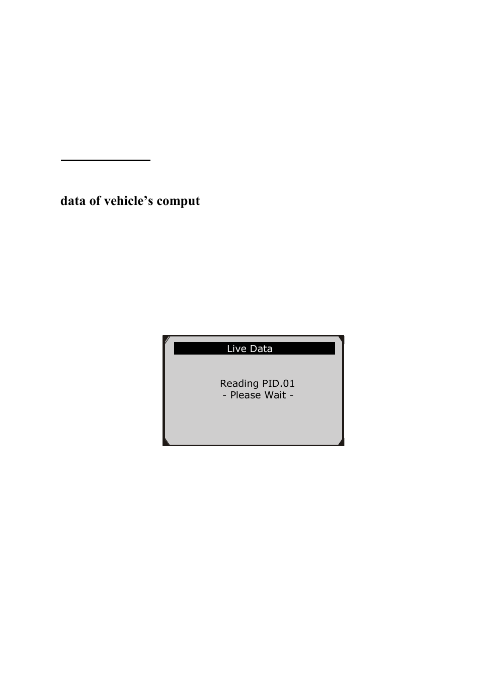 3 live data, Viewing data | Autel Autolink AL619 User Manual | Page 29 / 66