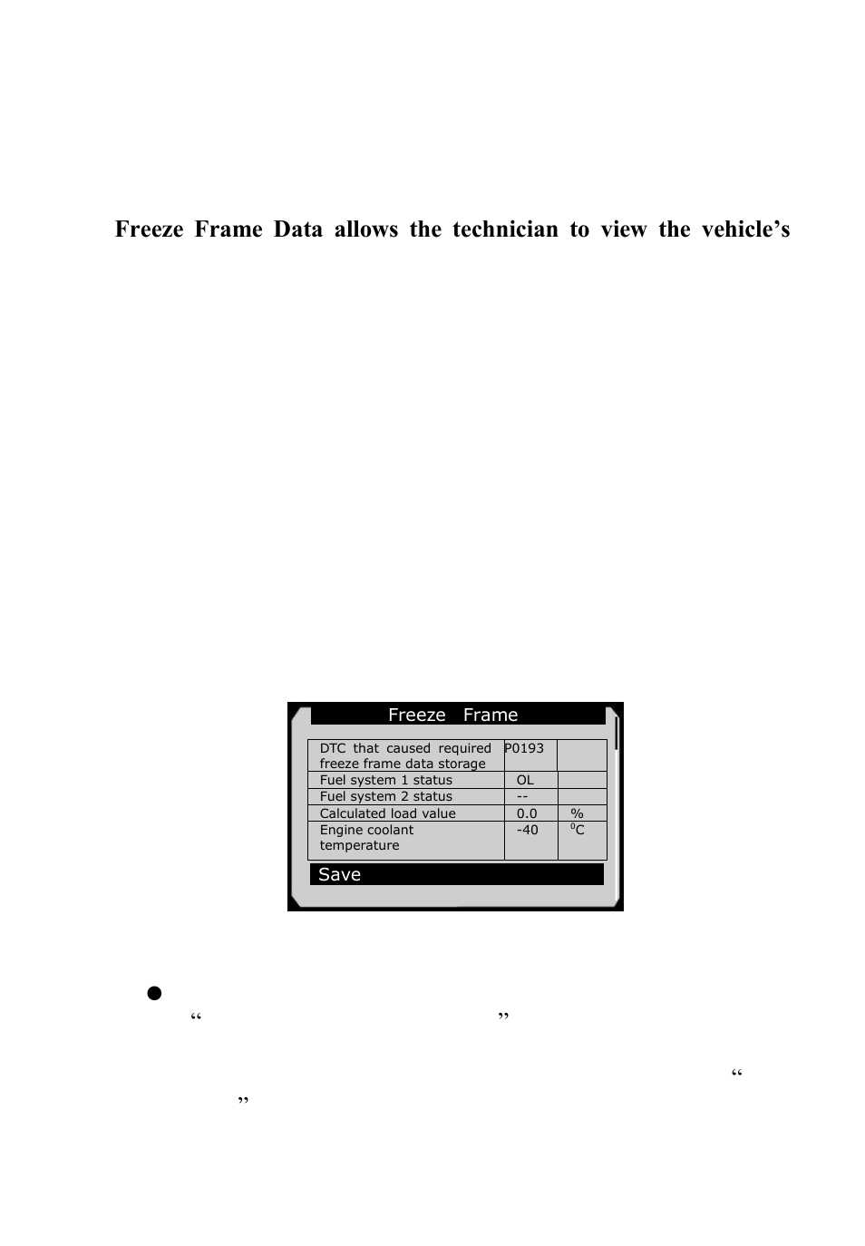 4 freeze frame | Autel Autolink AL619 User Manual | Page 35 / 66