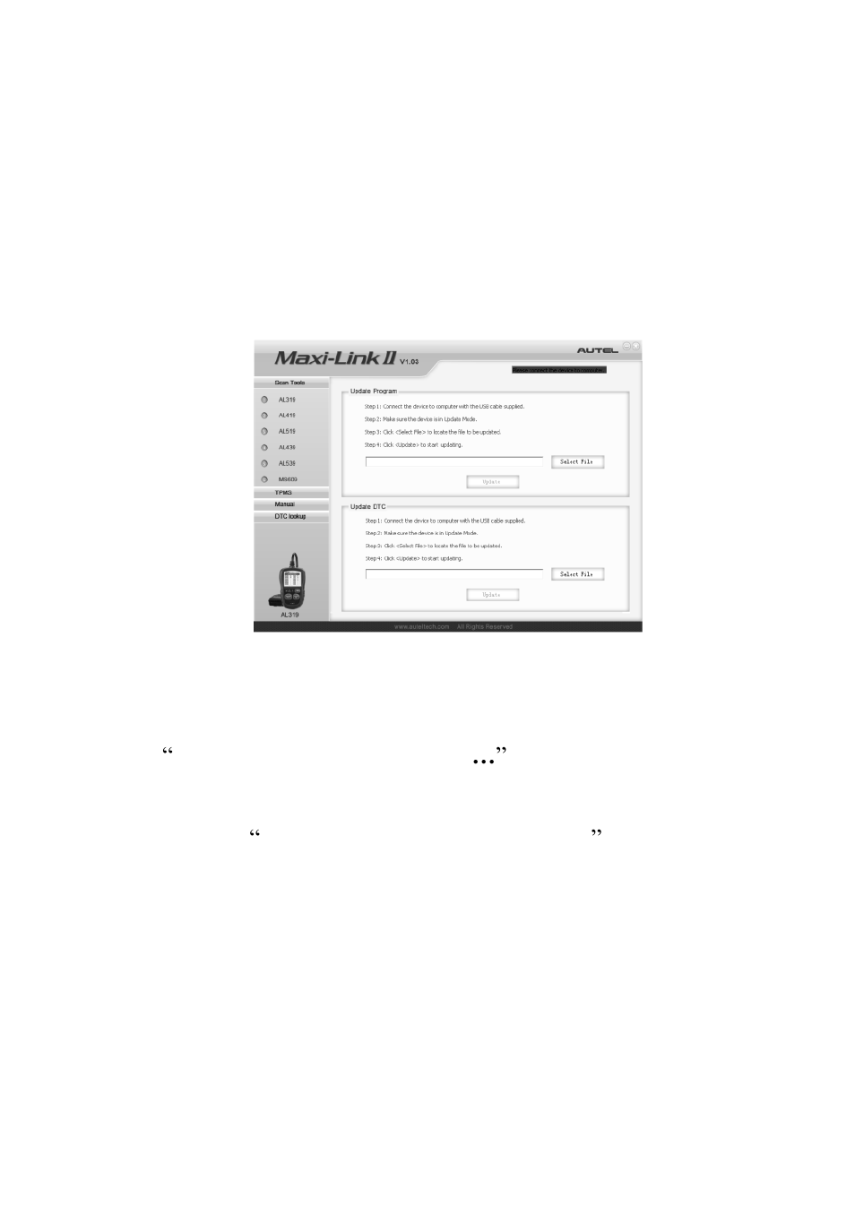 Autel Autolink AL319 User Manual | Page 21 / 47