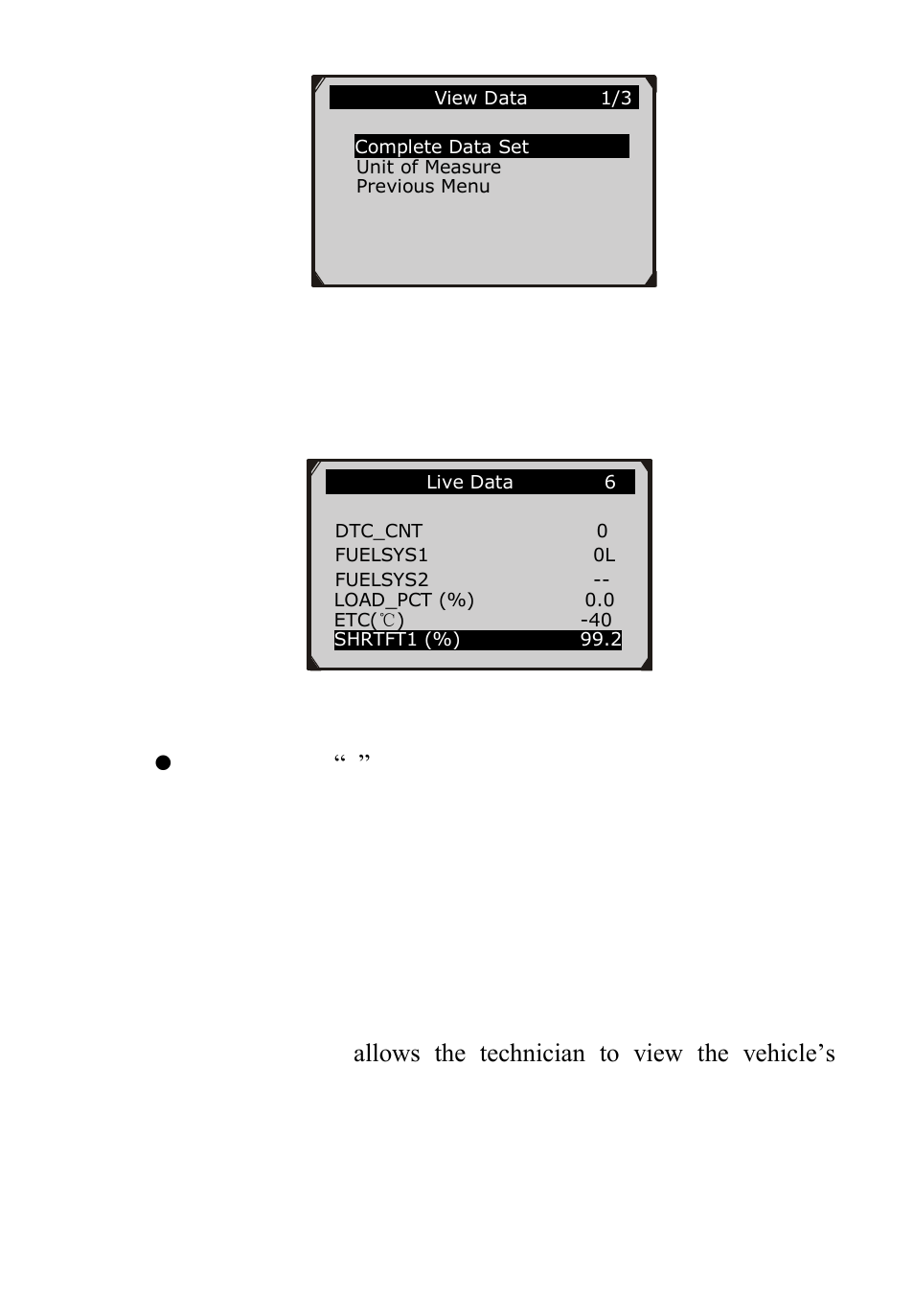 Iewing, Reeze, Rame | 4 viewing freeze frame data | Autel Autolink AL319 User Manual | Page 32 / 47