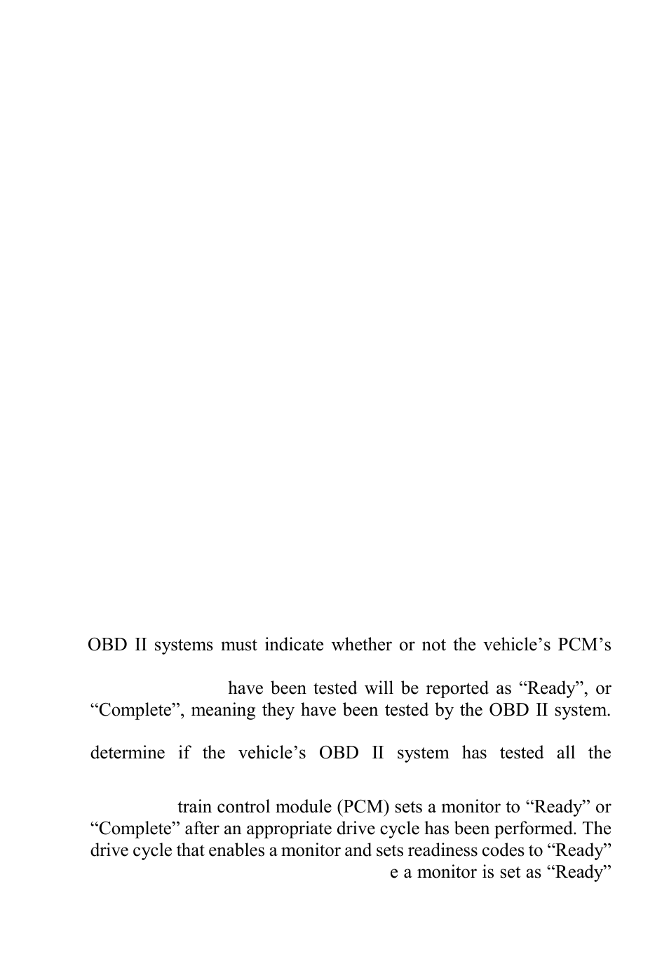 Onitor, Eadiness, Tatus | 5 obd ii monitor readiness status | Autel Autolink AL319 User Manual | Page 6 / 47