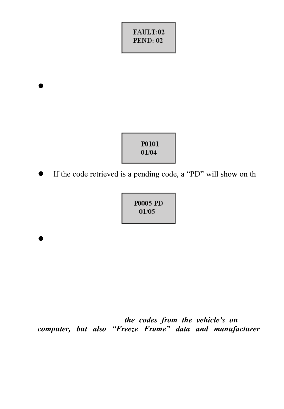 Rasing, Odes, 2 erasing codes | Autel Autolink AL301 User Manual | Page 14 / 109