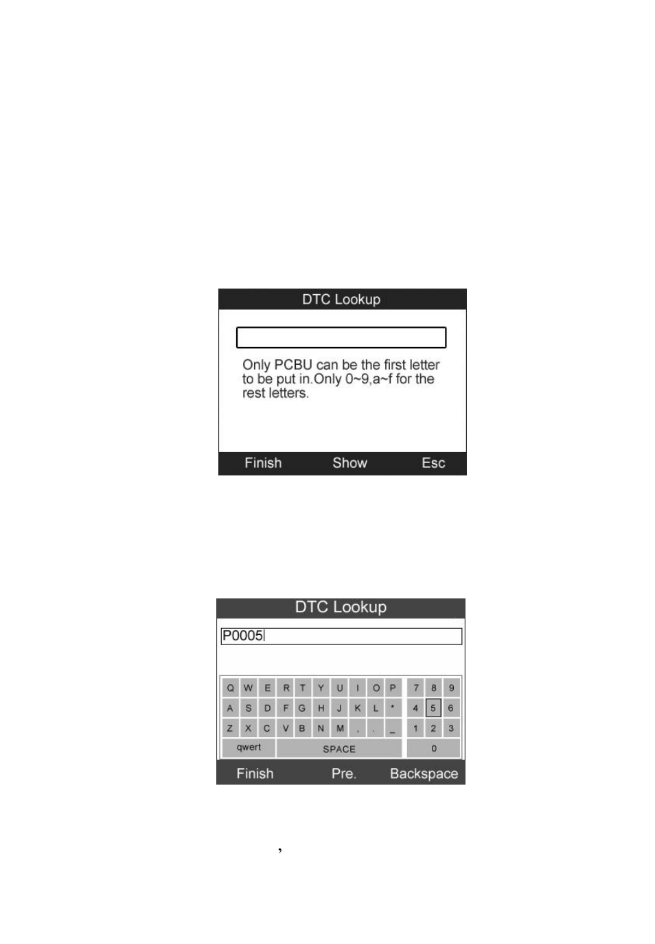 Ookup, Dtc lookup | Autel MaxiCheck EPB User Manual | Page 45 / 145