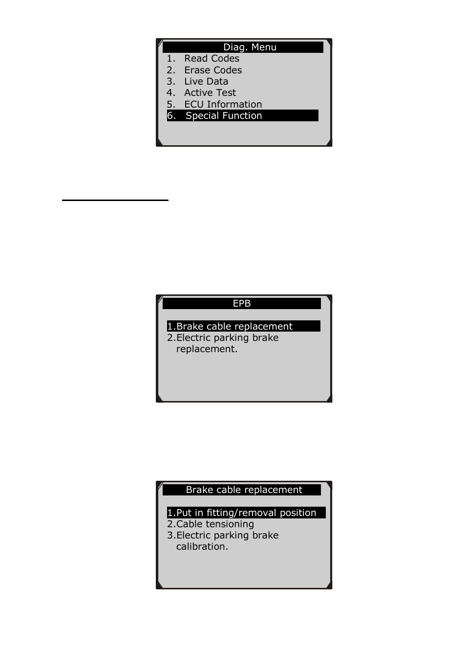 Special function | Autel MaxiCheck EPB User Manual | Page 66 / 145