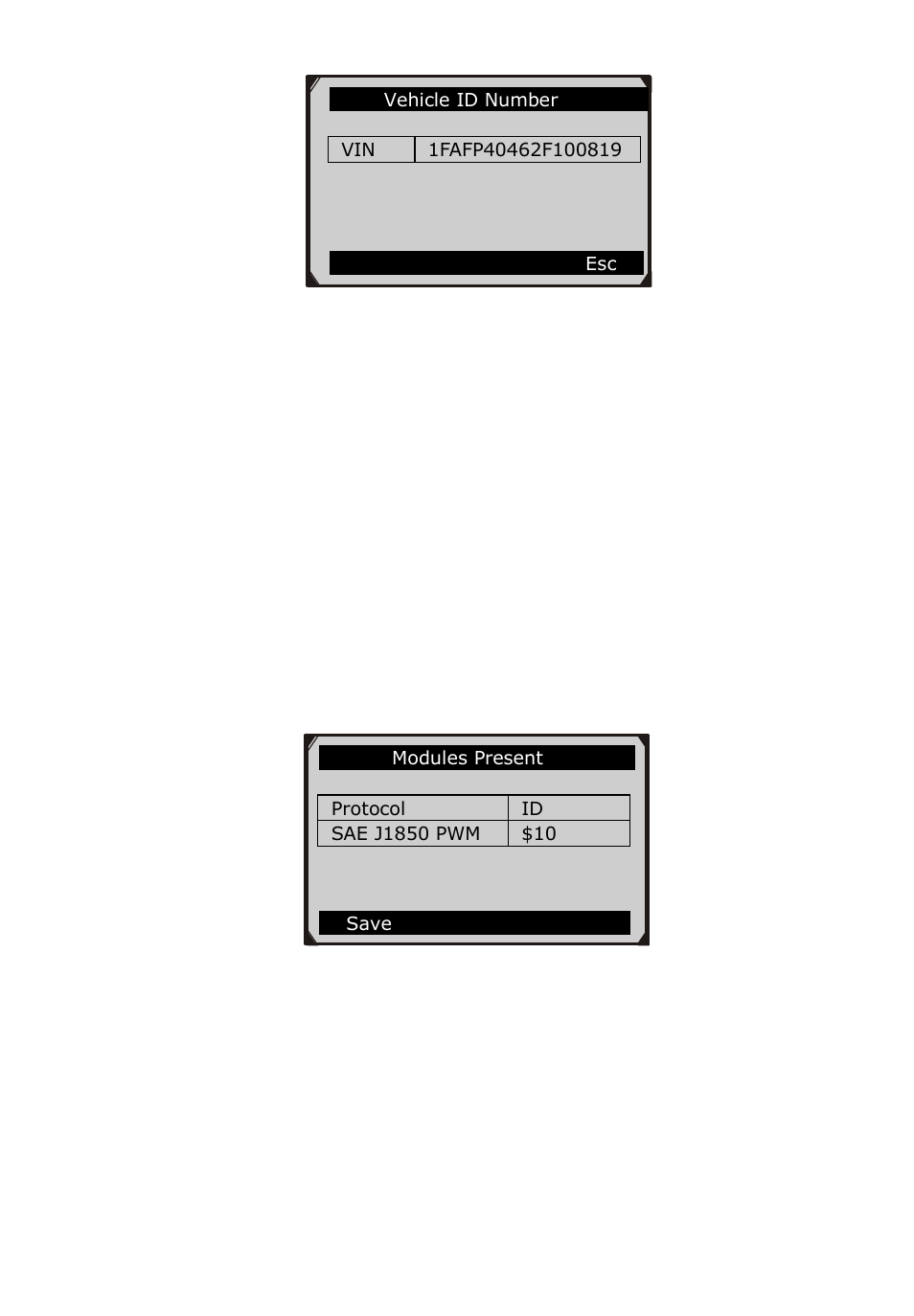 Odules, Resent, 10 modules present | Autel MaxiDiag Elite MD701 User Manual | Page 60 / 90