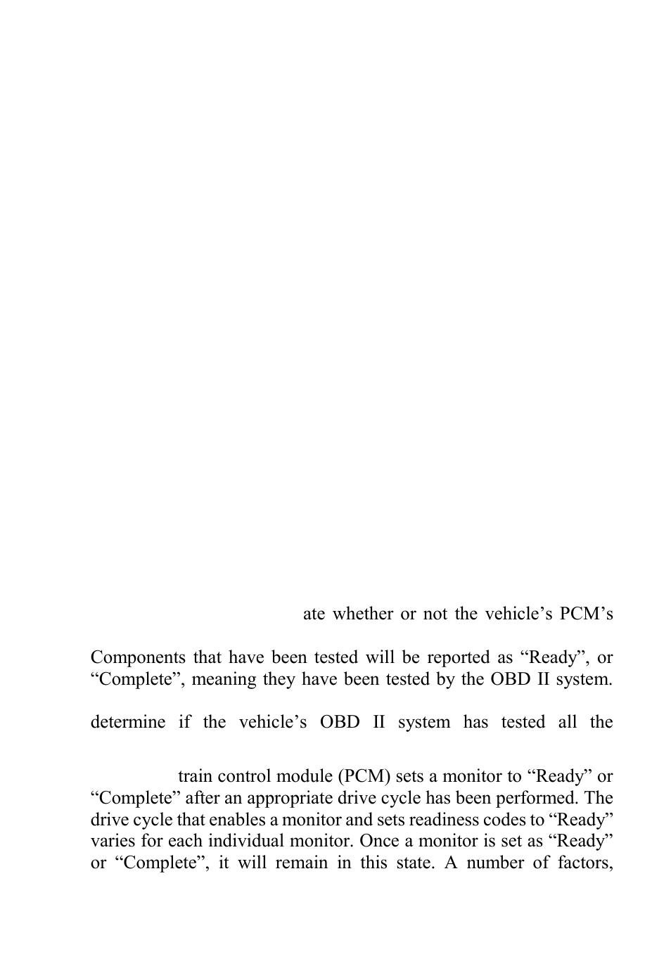 Onitor, Eadiness, Tatus | 5 obd ii monitor readiness status | Autel MaxiDiag Elite MD701 User Manual | Page 7 / 90