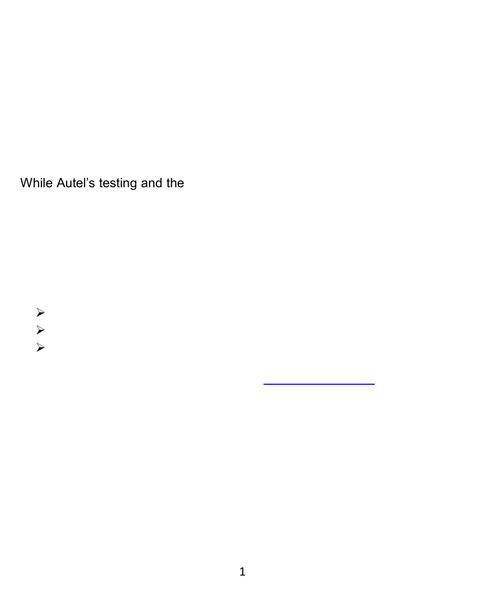 General notice | Autel Wireless Diagnostic Interface User Manual | Page 2 / 13