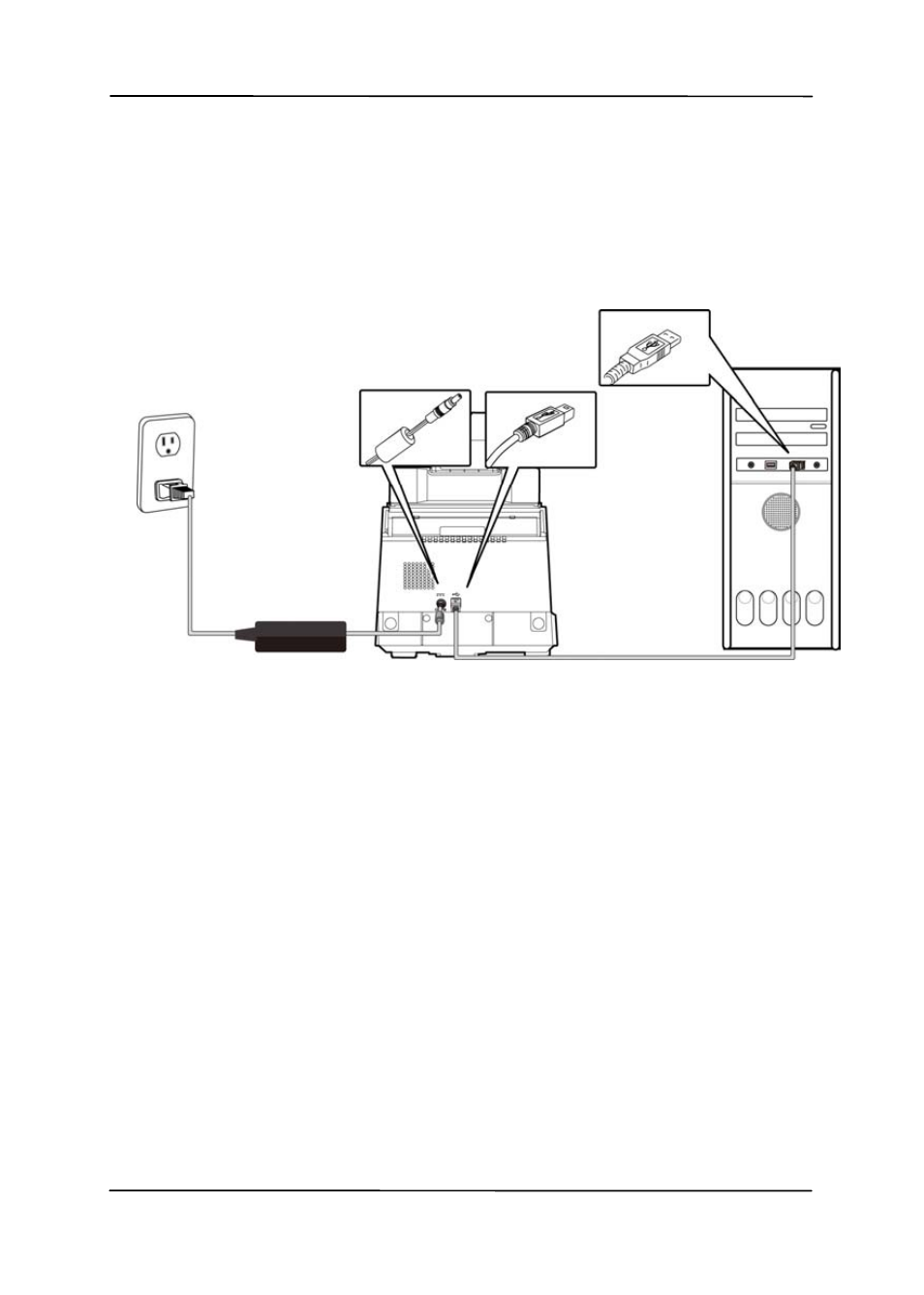 4 connecting to computer | Avision AV1860 (DL-1101S/DL-1103S) User Manual | Page 16 / 121