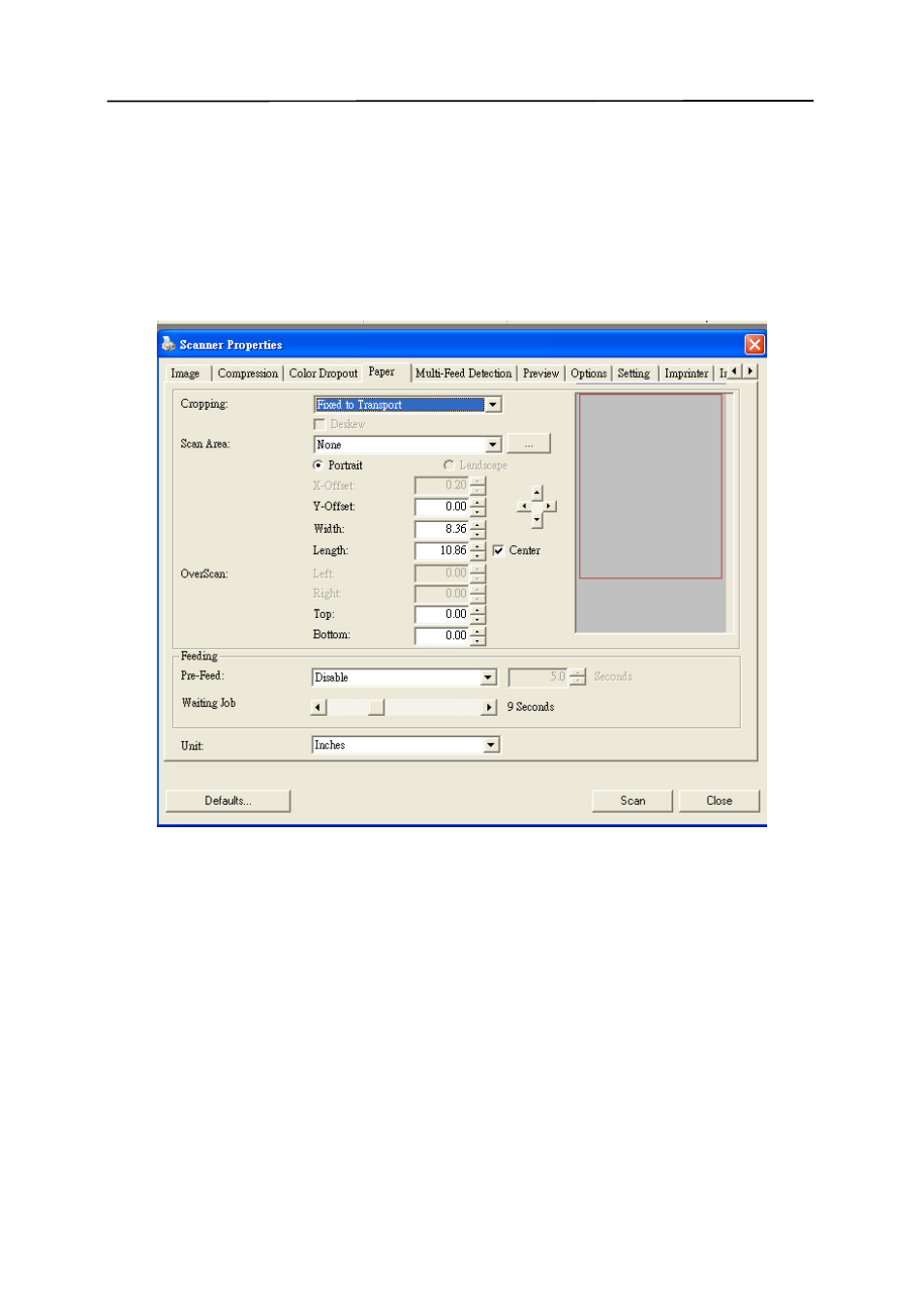 5 the paper tab, The paper tab -29 | Avision AV186+ (FL-0912S) User Manual | Page 56 / 113