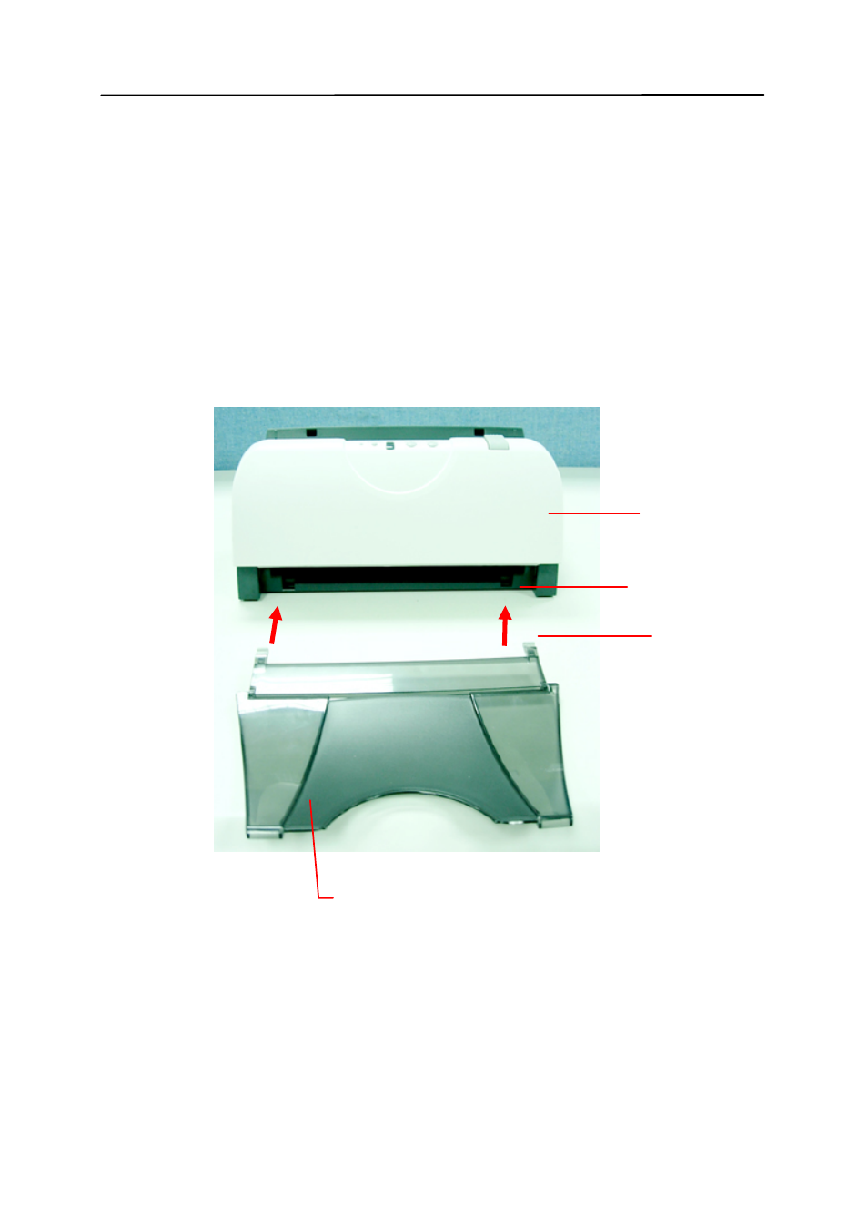 2 installing the output paper tray, Installing the output paper tray -5 | Avision AV121 (FF-0506/FF-0508/FF-0608S) User Manual | Page 13 / 90