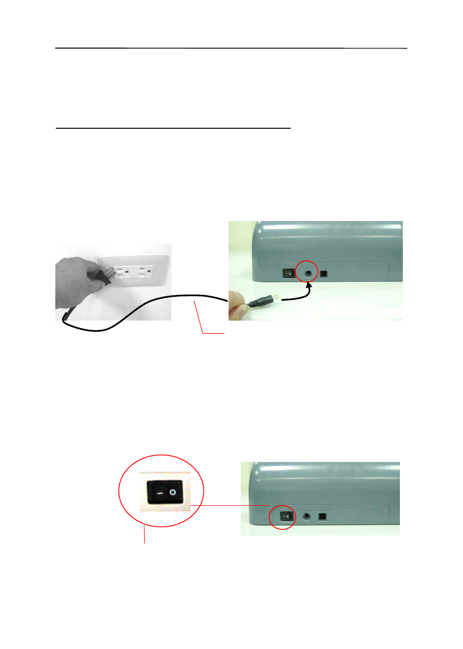 3 connecting the cables, 1 connecting to power, 2 turning on the power | Connecting the cables -6, Connecting to power -6, 2 turning on the power -6 | Avision AV121 (FF-0506/FF-0508/FF-0608S) User Manual | Page 14 / 90