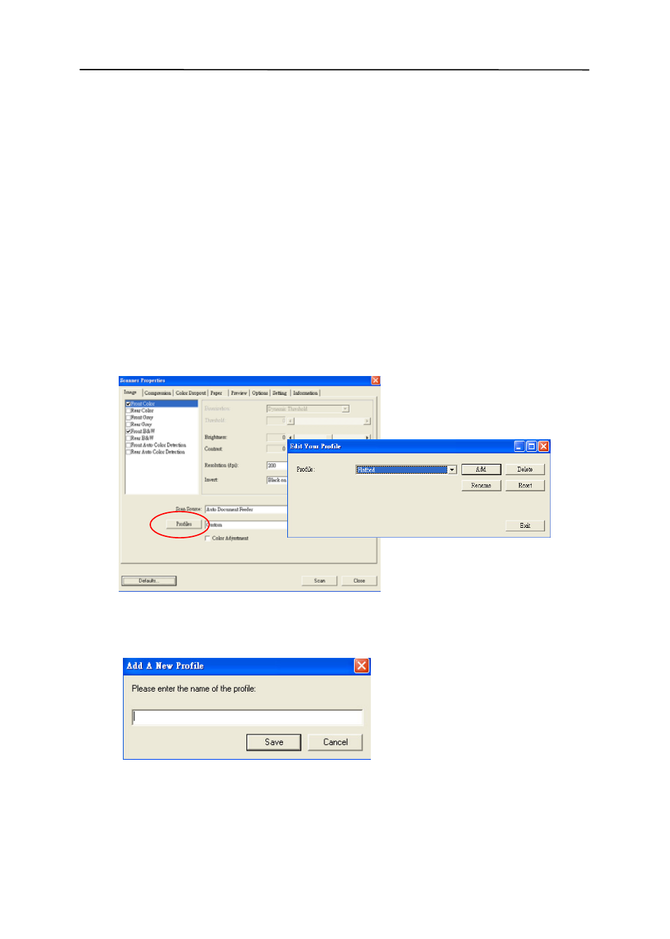 6 editing profiles, Editing profiles -16 | Avision AV121 (FF-0506/FF-0508/FF-0608S) User Manual | Page 40 / 90