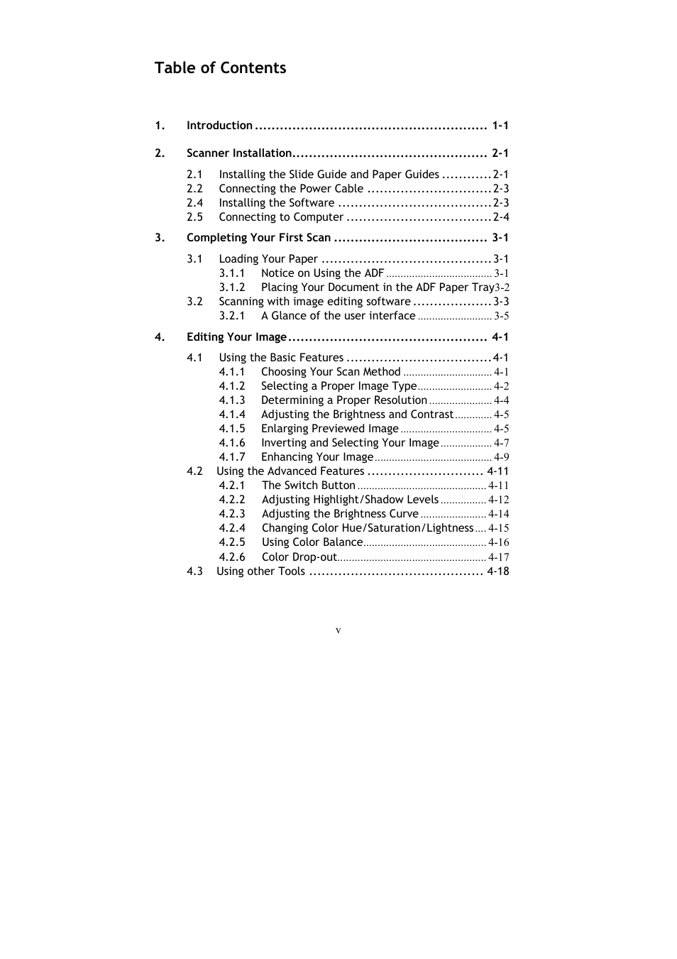 Avision AV120 User Manual | Page 5 / 46