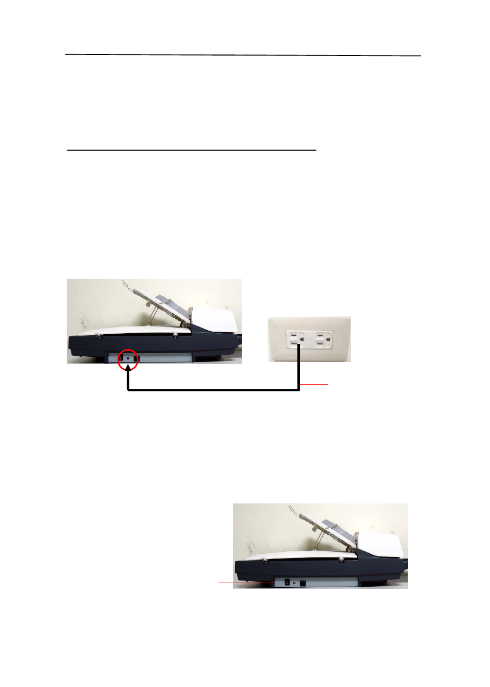 4 connecting the cables, 1 connecting to power, 2 connecting to power | Connecting the cables -7 | Avision AV3200U+ (DF-0902H) User Manual | Page 14 / 104