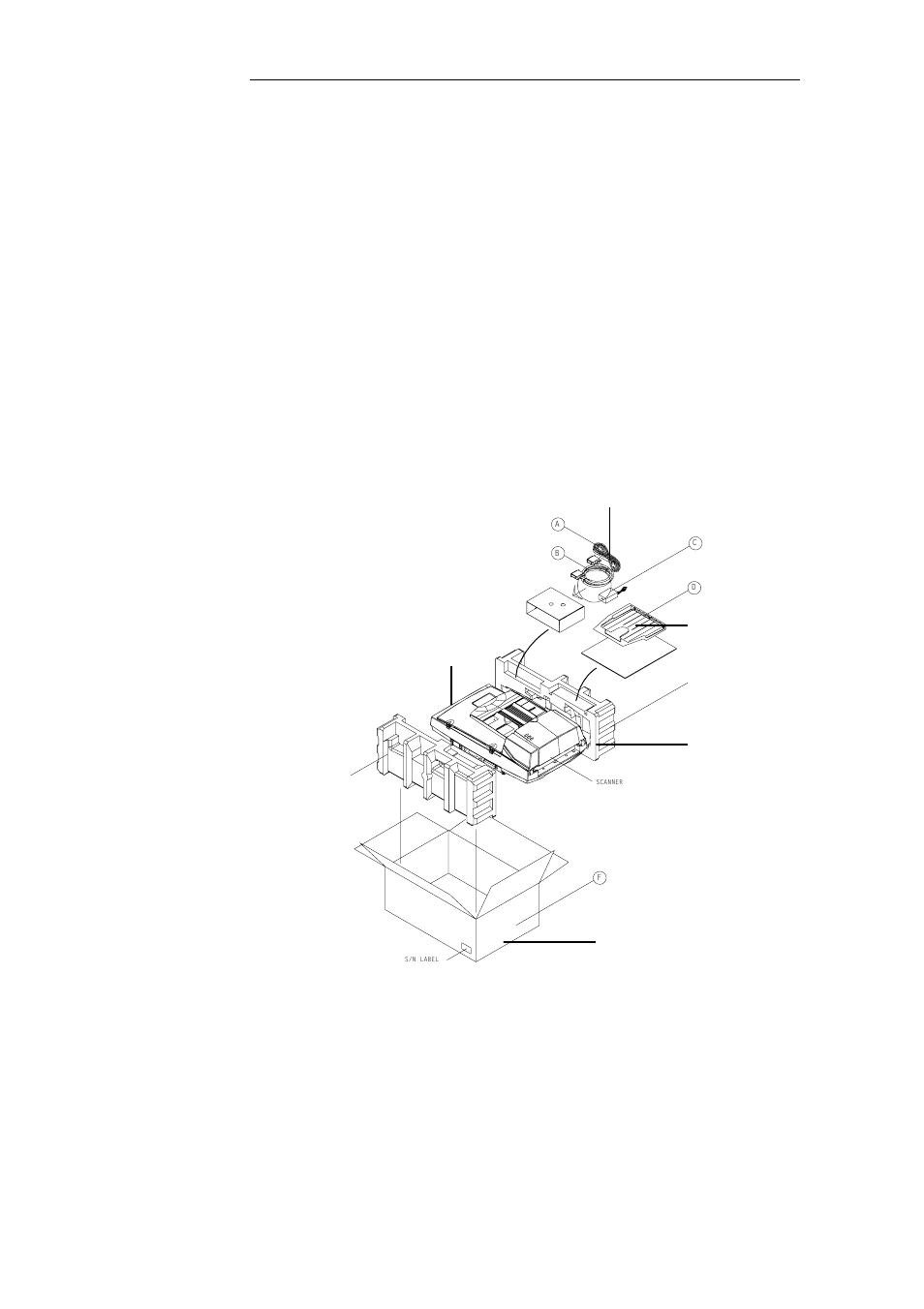 Introduction, Figure 1-1 scanner packing, Carton eps foam | Avision AV3200C User Manual | Page 7 / 59