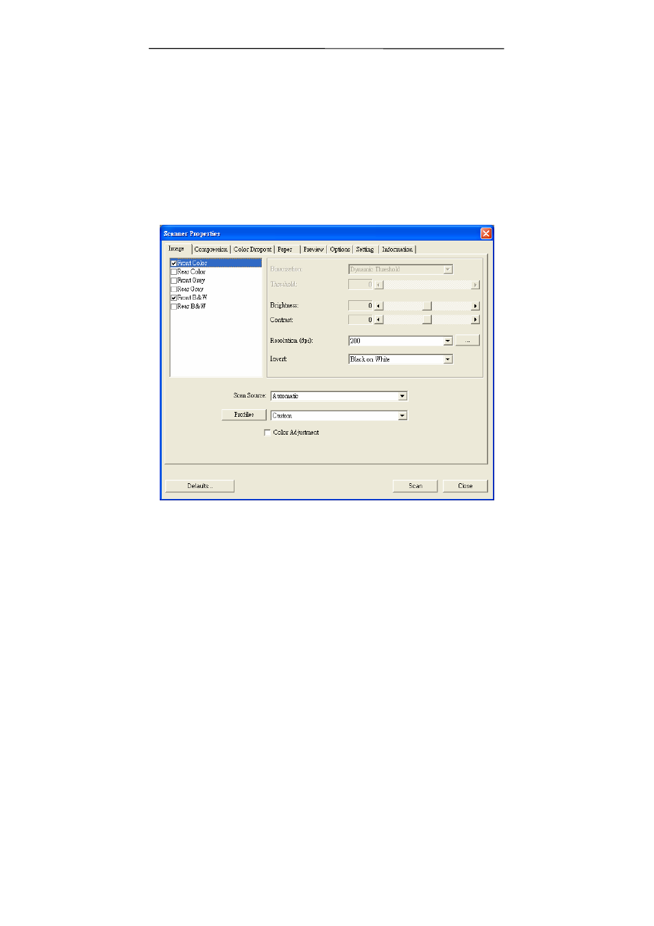 Avision AV320+ (FT-0702H) User Manual | Page 31 / 86