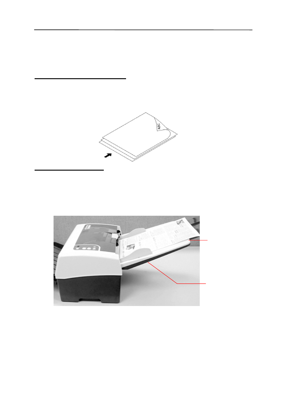 Placing your document in the input paper tray, Placing your document in the input paper, Tray -2 | Avision AV320 (FT-0604H) User Manual | Page 20 / 79