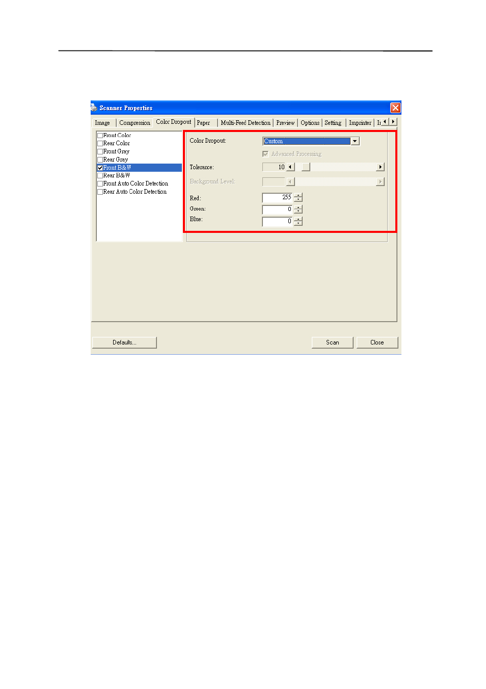 Avision AV220D2+ (FF-0901H) User Manual | Page 52 / 106