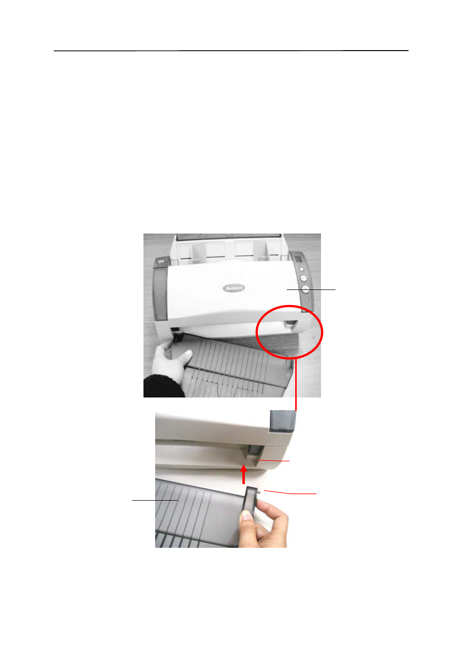 2 installing the adf output paper tray, Installing the adf output paper tray -3 | Avision AV220C2 (300500003) User Manual | Page 11 / 95