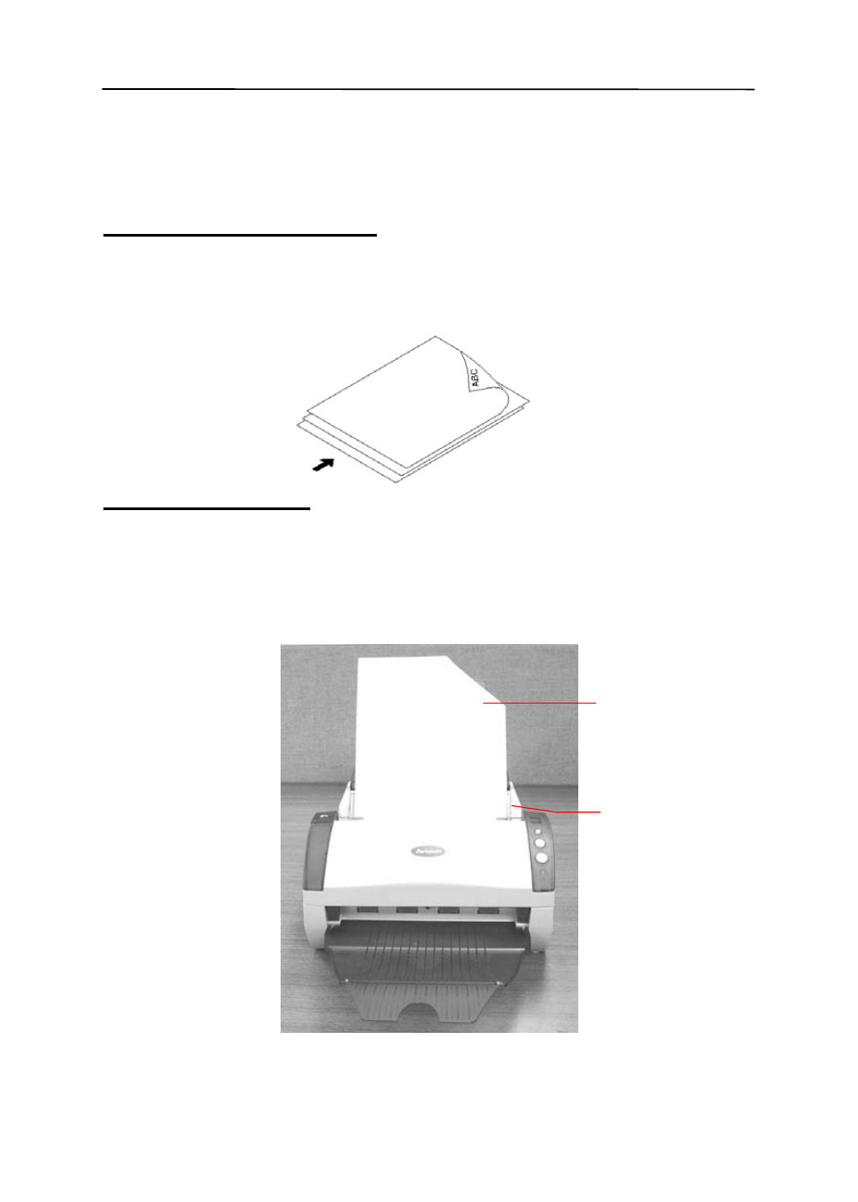 2 placing your document in the adf paper tray, Placing your document in the adf paper, Tray -2 | Avision AV220C2 (300500003) User Manual | Page 19 / 95