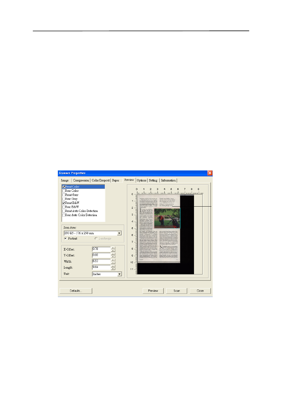 6 the preview tab, The preview tab -39 | Avision AV220C2 (300500003) User Manual | Page 64 / 95