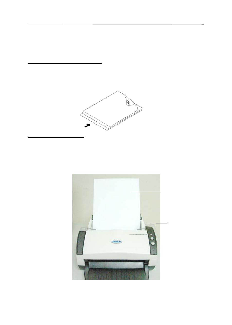 2 placing your document in the adf paper tray | Avision AV210D2+ (FF-1001H) User Manual | Page 19 / 106