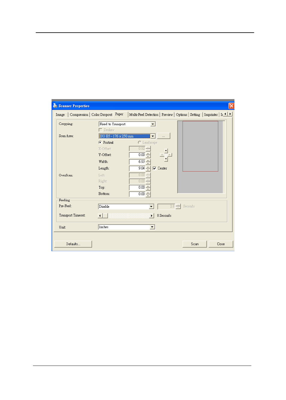5 the paper tab, The paper tab -29 | Avision AV620C2+ (DF-1015S/DF-1004S) User Manual | Page 51 / 115