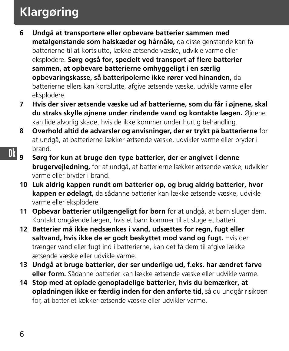 Klargøring | Nikon SB-400 User Manual | Page 128 / 220