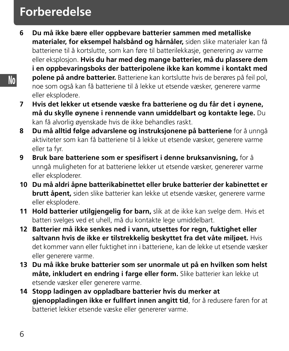 Forberedelse | Nikon SB-400 User Manual | Page 32 / 220