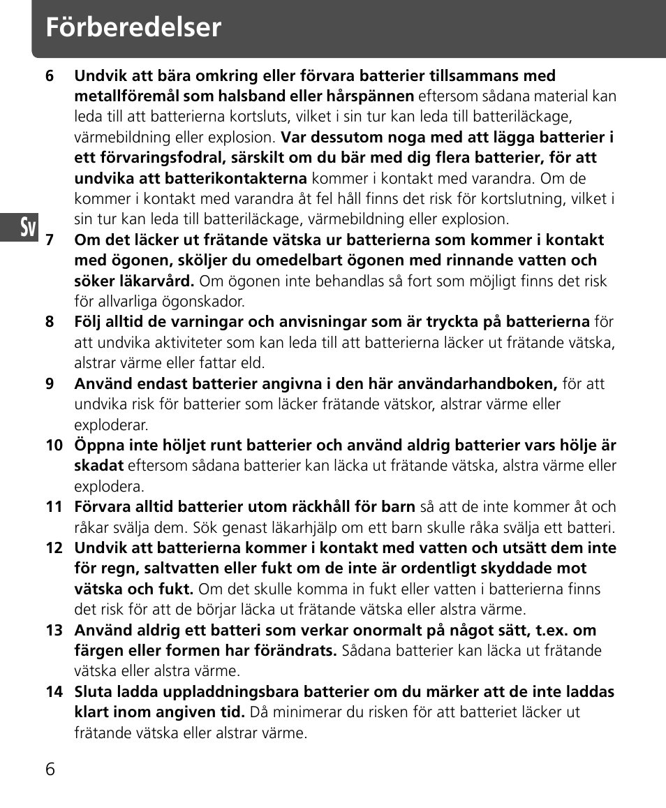 Förberedelser | Nikon SB-400 User Manual | Page 56 / 220