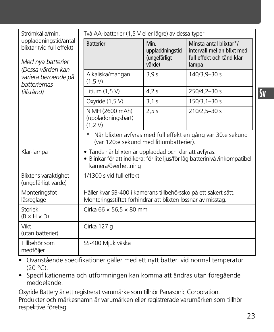 Nikon SB-400 User Manual | Page 73 / 220