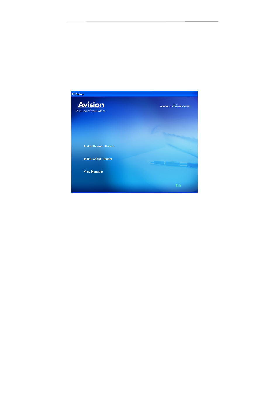 Software installation, 1 installing the cd software | Avision AVA6 User Manual | Page 9 / 43