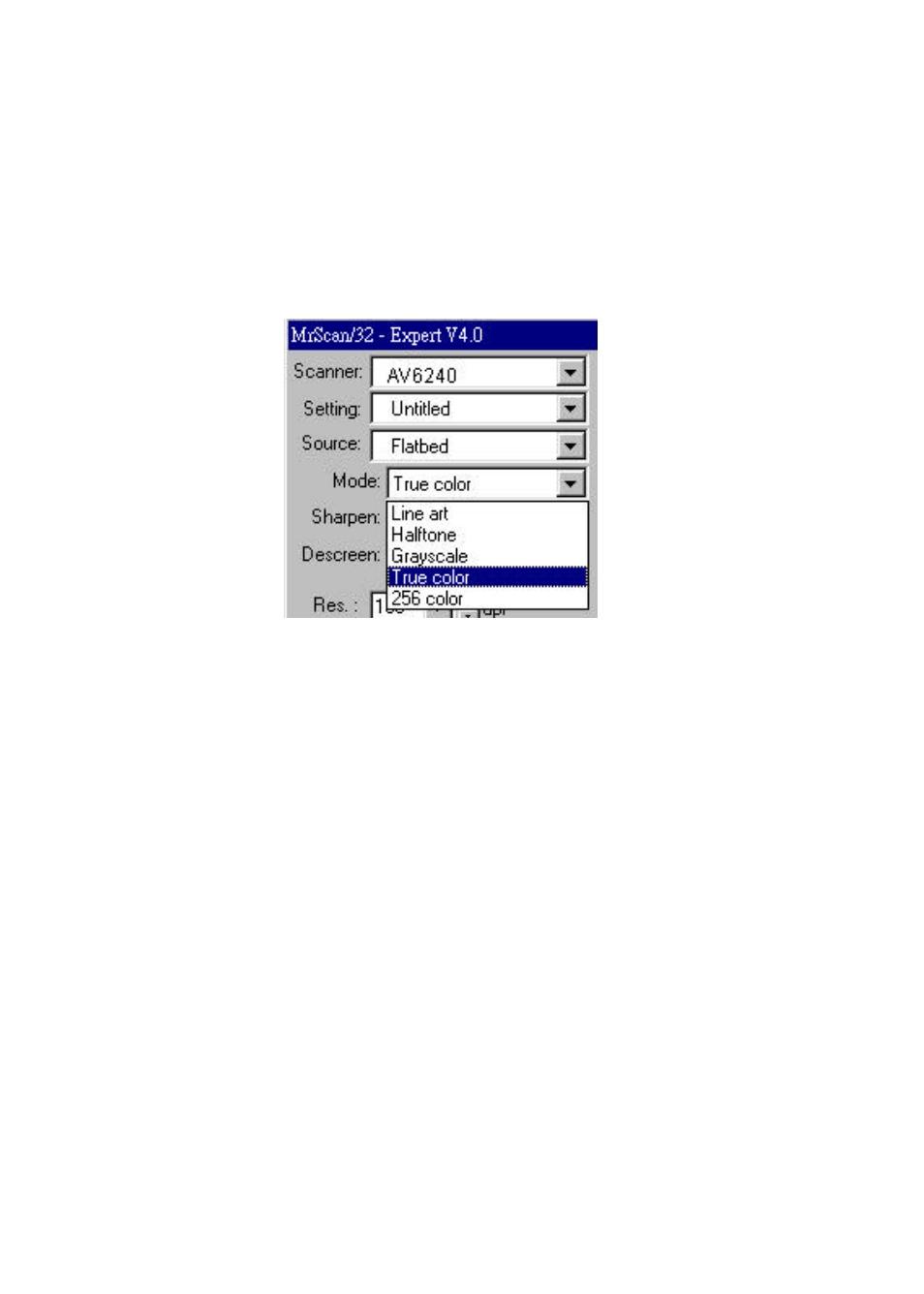 2 image type | Avision AV6240 User Manual | Page 24 / 42