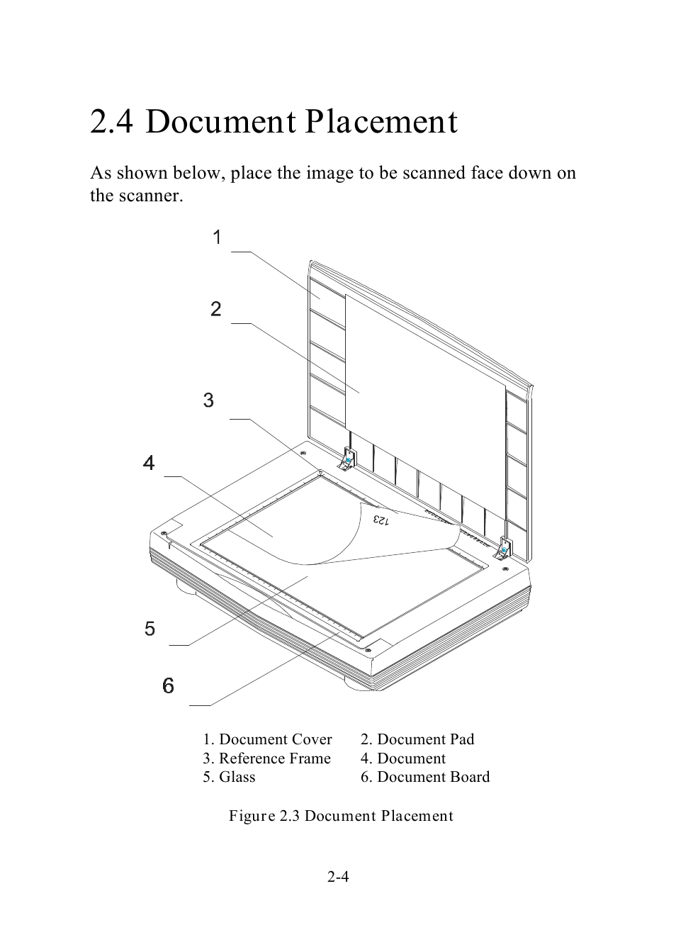4 document placement | Avision AV360C User Manual | Page 11 / 31
