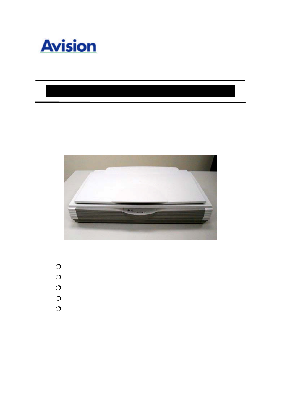 Avision FB6000 User Manual | 41 pages