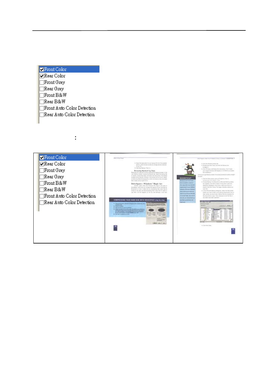 1 the image selection box | Avision FB5000 (BT-1007B) User Manual | Page 27 / 99