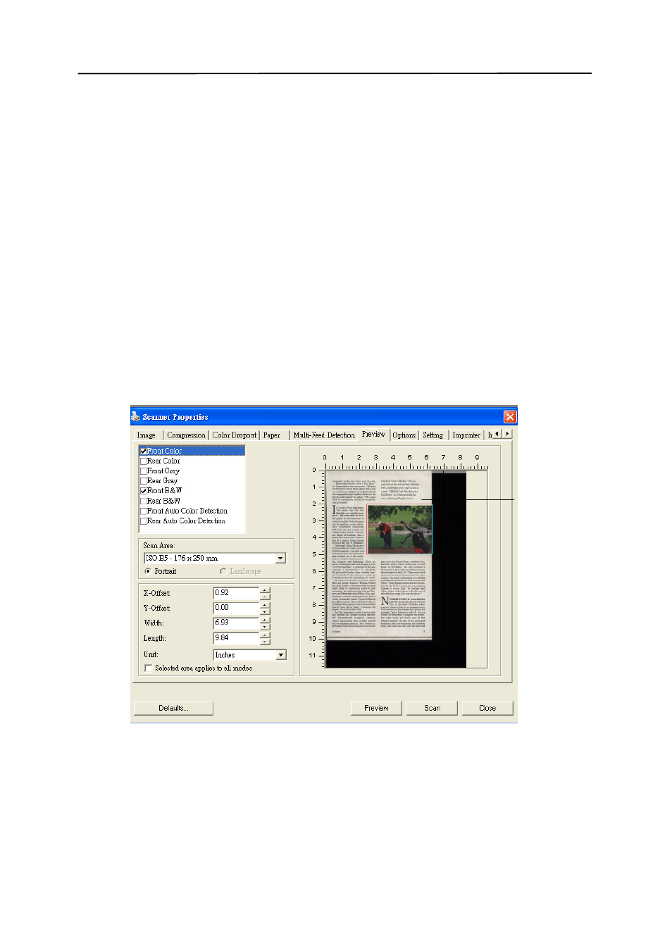 7 the preview tab | Avision FB5000 (BT-1007B) User Manual | Page 69 / 99