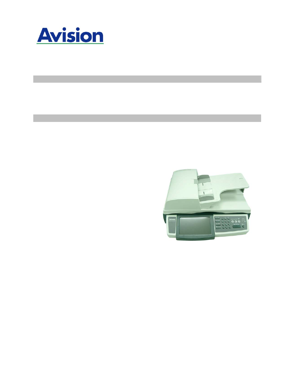 Avision @V2800 User Manual | 170 pages