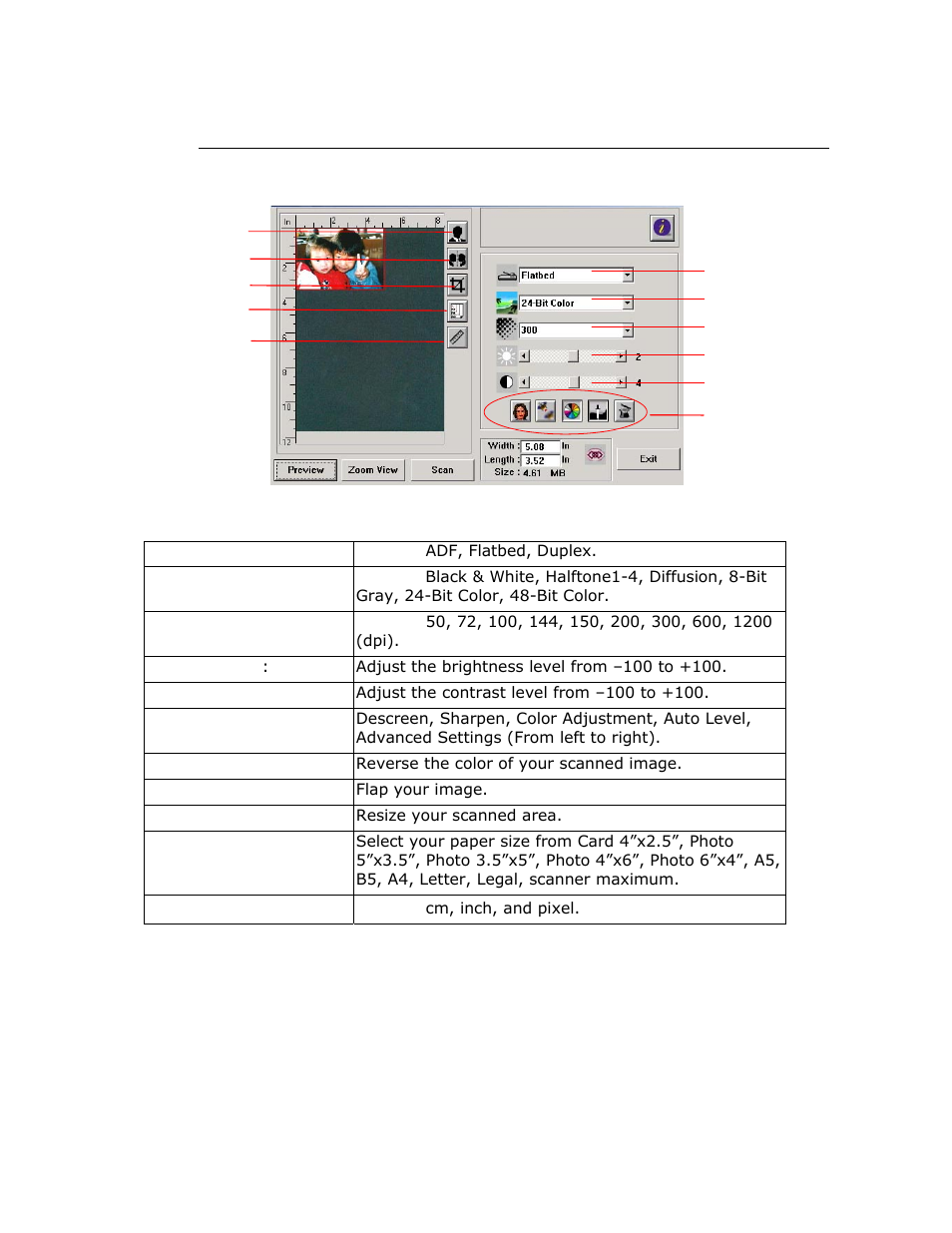 A glance of the user interface | Avision @V2800 User Manual | Page 107 / 170